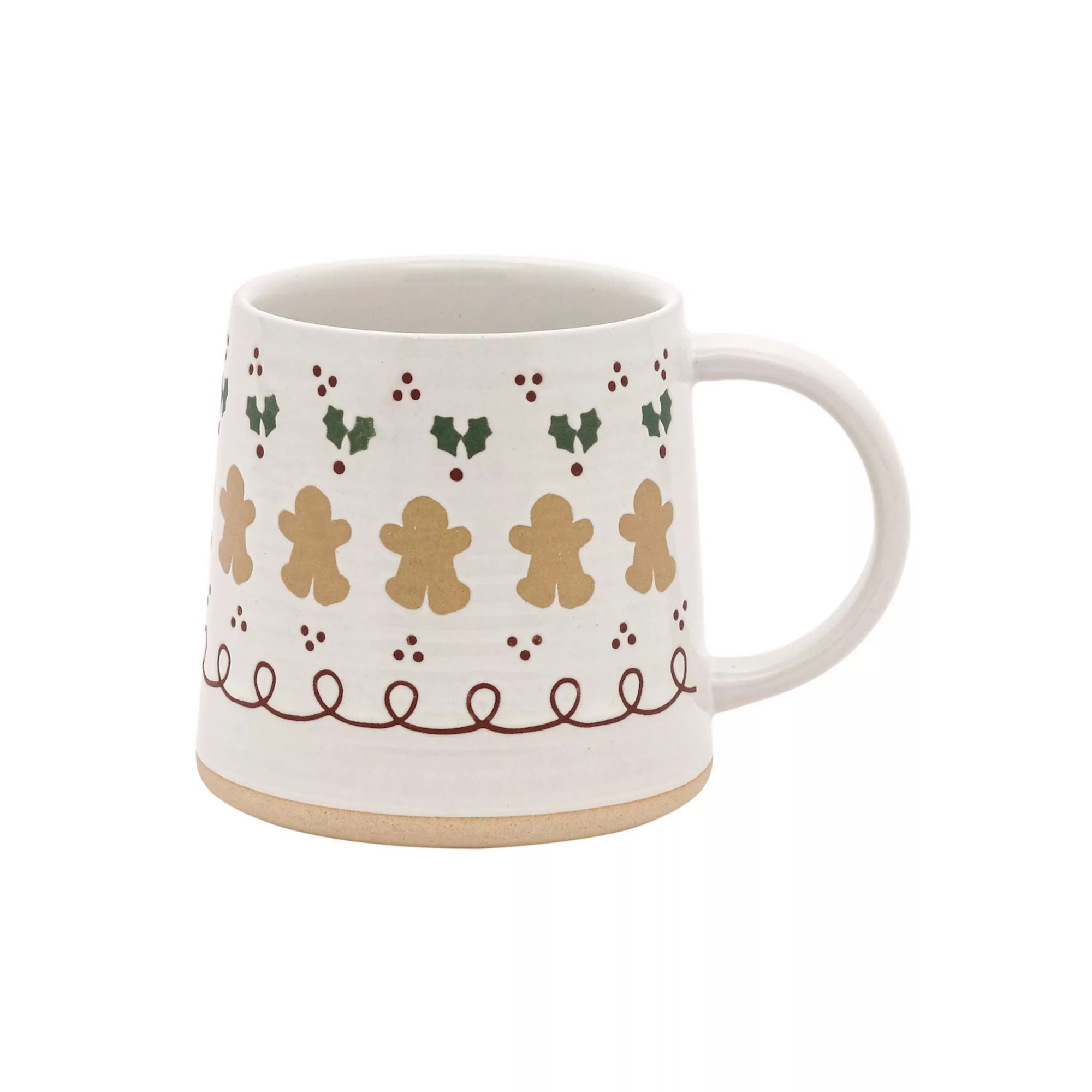 St. Nicholas Square® Gingerbread & Holly Ceramic Mug | Kohl's
