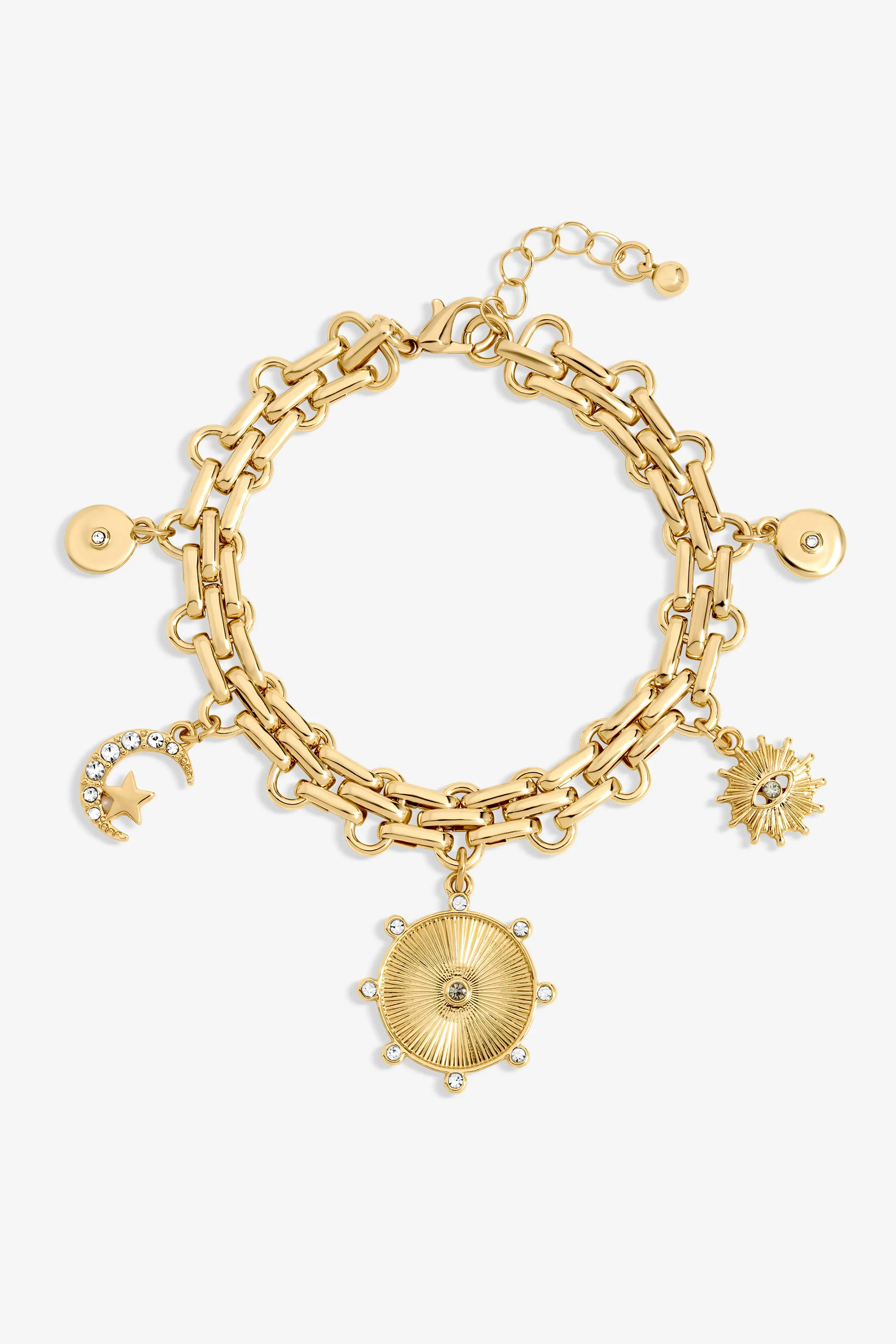 Gold Mood Plated Celestial Charm Bracelet | Debenhams | Debenhams UK