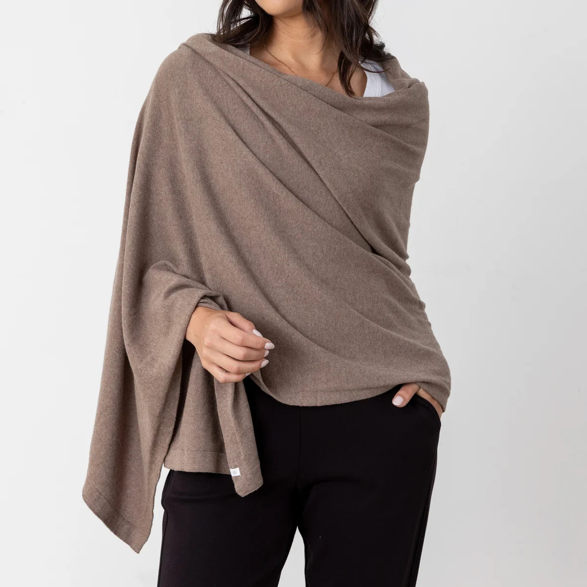 The Dreamsoft Organic Cotton Travel Scarf - Latte | zestt organics