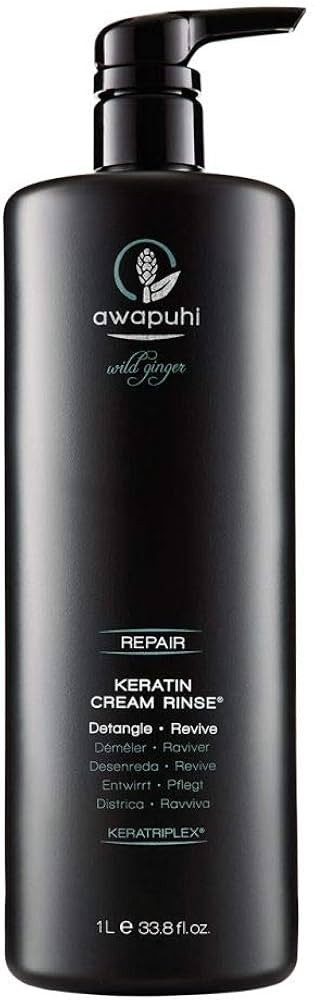 Paul Mitchell Awapuhi Wild Ginger Keratin Cream Rinse, Detangles + Repairs, For Dry, Damaged + Co... | Amazon (US)