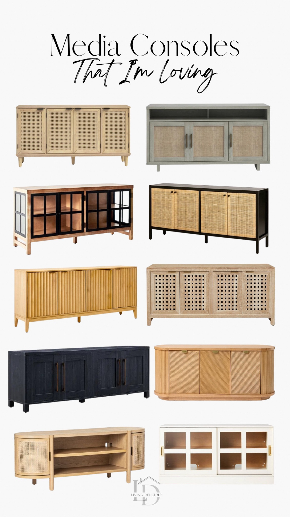 Arianna Raffia Media Console (67) curated on LTK