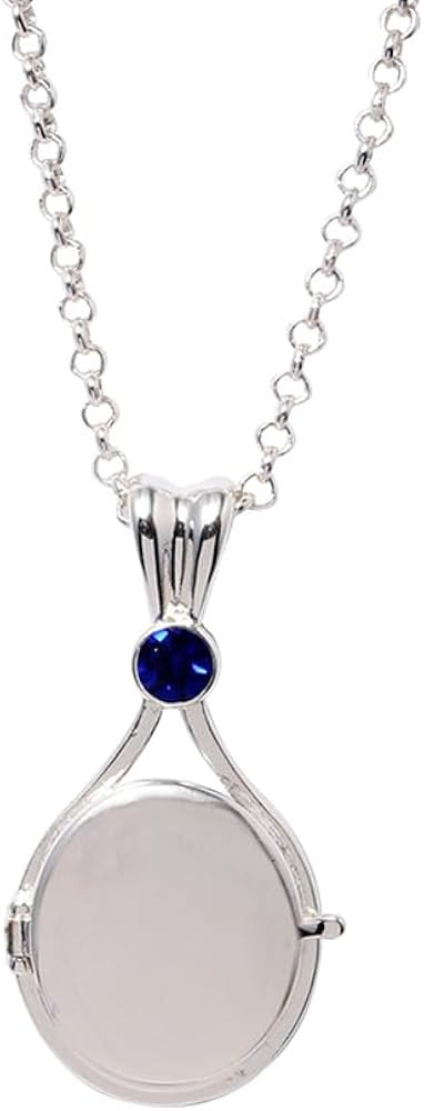 Mermaid Shell Silver Plated Copper Necklace - Openable And Closable Zircon Locket Chain - For Fan... | Amazon (US)