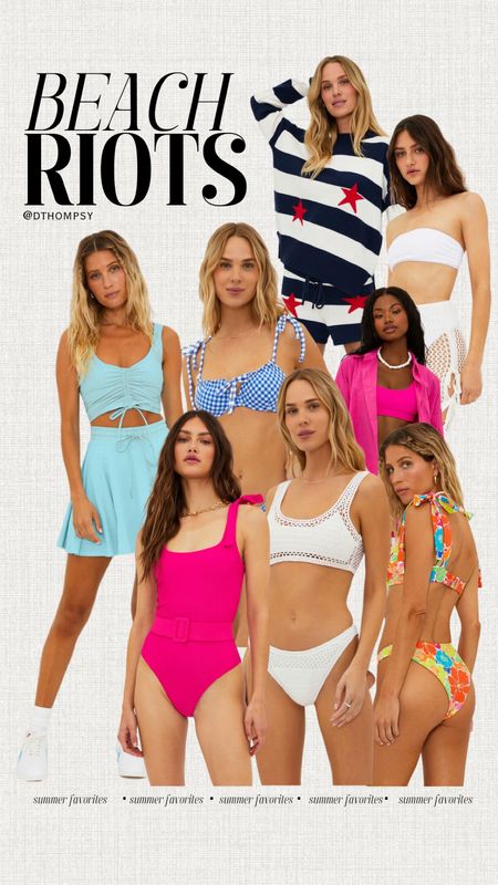 new summer and swimsuit favorites from beach riot 

#LTKswim #LTKSeasonal