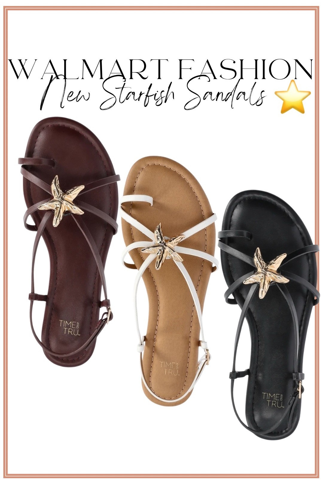 New summer sandals just dropped on Walmart and I’m OBSESSED 🤩 these starfish detail sandals are giving elevated coastal vibes for WAY less

The gold starfish detail makes them look so high-end and they’re the perfect neutral sandal to wear with everything from dresses to denim to swimsuits 🐚

They come in three colors (brown, tan + black) and I have a feeling these are going to go FAST once people see them 👀

Such a good everyday sandal for vacation, beach days, or just running around all summer long ☀️

#walmartfashion #walmartfinds #walmartstyle #summerstyle #sandals #affordablefashion #coastalstyle #beachstyle #everydaystyle #momstyle #ootd #budgetfriendlyfashion #summeroutfits #styleforless #trendingnow


#LTKTravel #LTKSwim