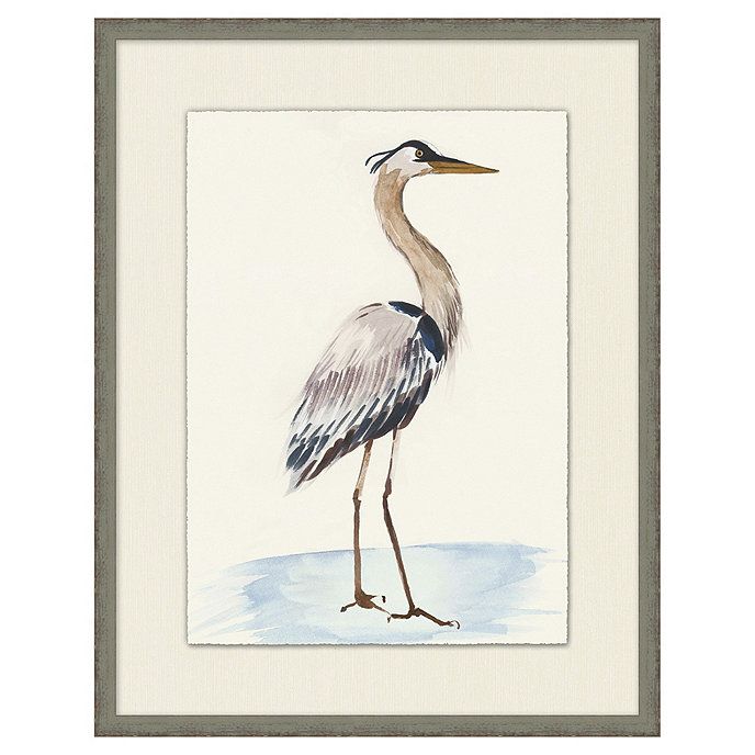 Beach Blue Heron Framed Art Prints Series | Ballard Designs, Inc.