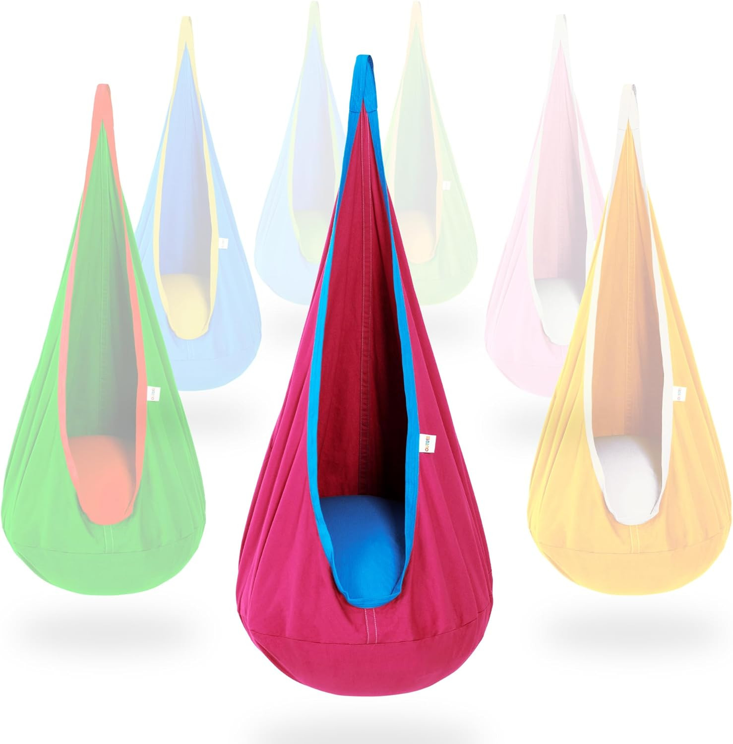 OUTREE Kids Pod Swing Seat, Cotton Child Hammock Swing Chair, Sensory Swing for Indoor and Outdoo... | Amazon (US)