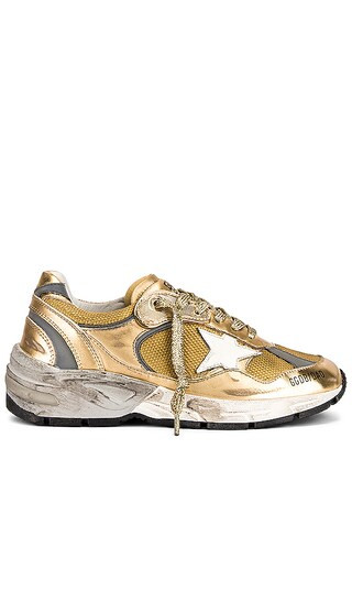 Running Dad Sneaker in Gold & White | Revolve Clothing (Global)