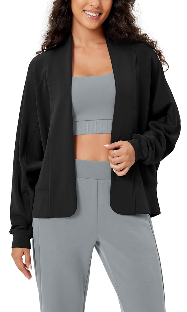 ODODOS Women's Modal Soft Open Front Cardigans Long Sleeve Casual Wrap Outwear | Amazon (US)