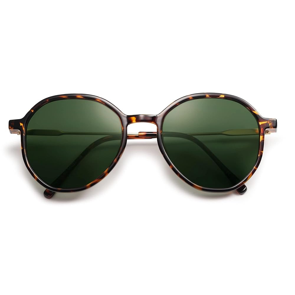 SOJOS Trendy Designer Hexagon Round Sunglasses for Women Fashion Big Shades Geometric Women Sungl... | Amazon (US)