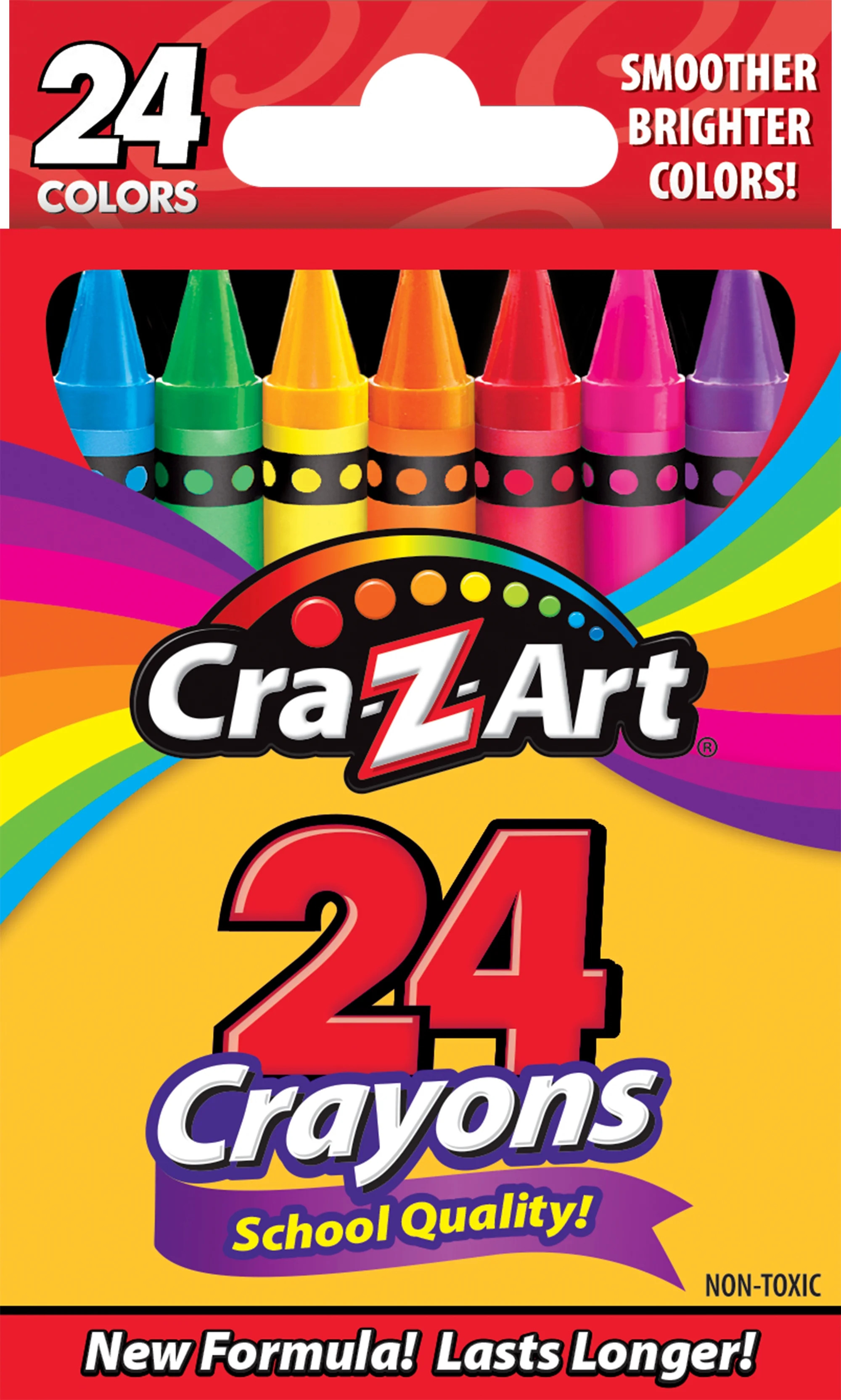 Cra-Z-Art School Quality Multicolor Crayons, 24 Count, Back to School Supplies | Walmart (US)