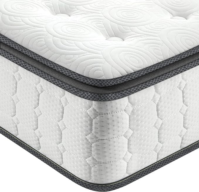 Vesgantti Queen Mattresses, 10 Inch Hybrid Queen Size Mattress in a Box, Pillow Top Queen Bed Mat... | Amazon (US)