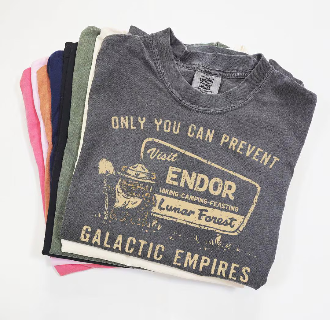 Comfort Colors® Ewok Star Wars Shirt, Ewok Endor National Park Protect Our Forest Shirt, Vintage... | Etsy (US)