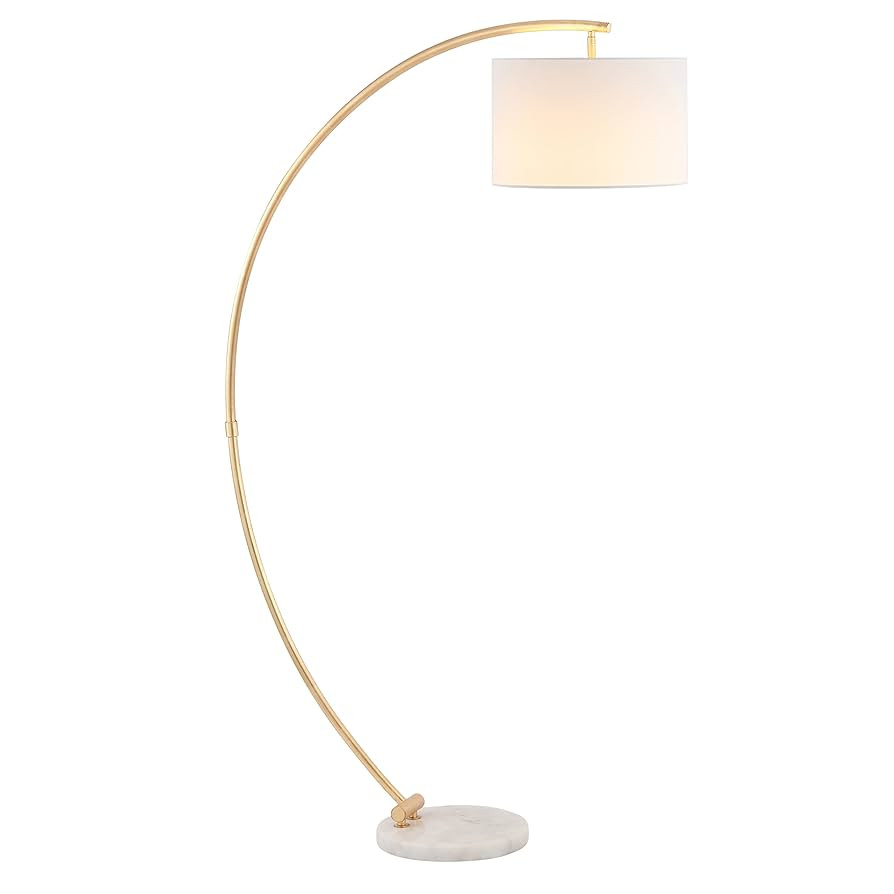 SAFAVIEH Lighting Collection Madigan Contemporary Gold/White 70-inch Arched Floor Lamp (LED Bulb ... | Amazon (US)