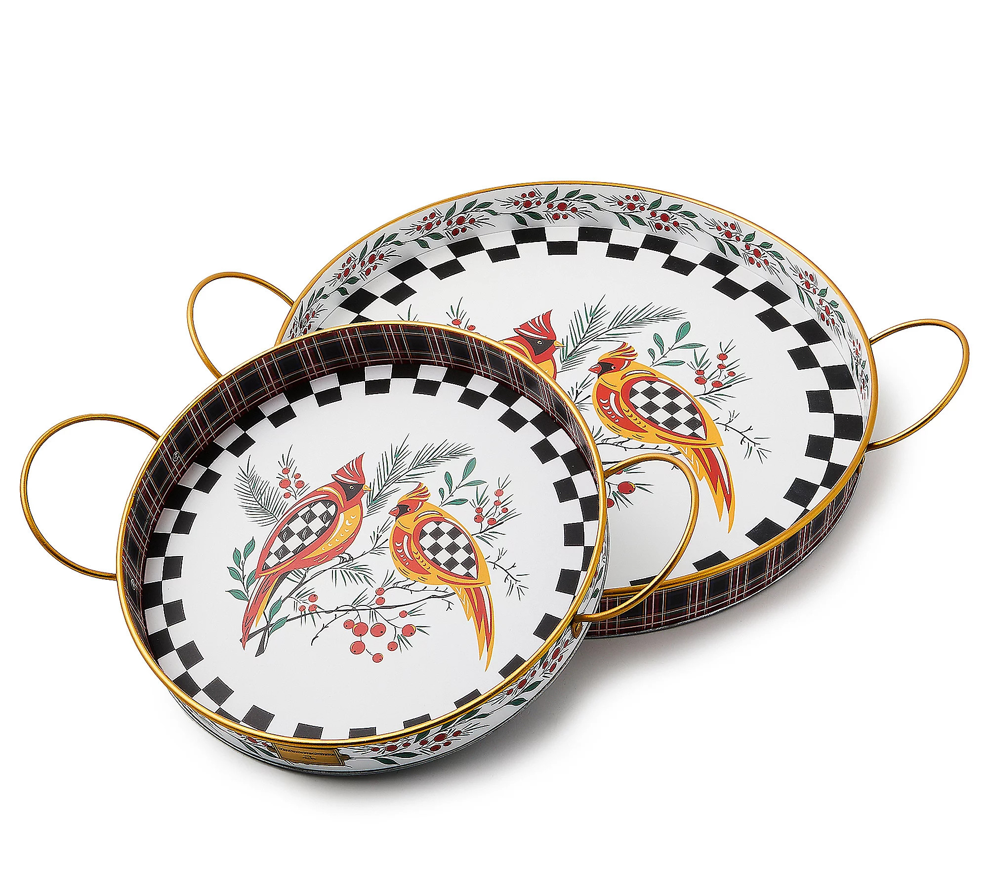 MacKenzie-Childs Set of 2 Serving Trays | QVC