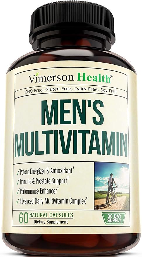 Men's Daily Multimineral Multivitamin Supplement. Vitamins A C E D B1 B2 B3 B5 B6 B12. Magnesium,... | Amazon (US)
