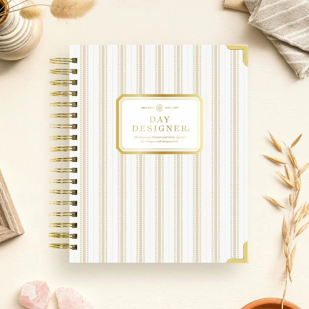 2026-27 Daily Planner: Ticking Stripe | Day Designer