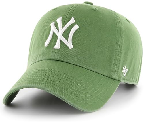47 New York Yankees Fatigue Green Logo Primary Logo Clean Up Adjustable Strap Hat Cap, Adult One Size Fits All | Amazon (US)