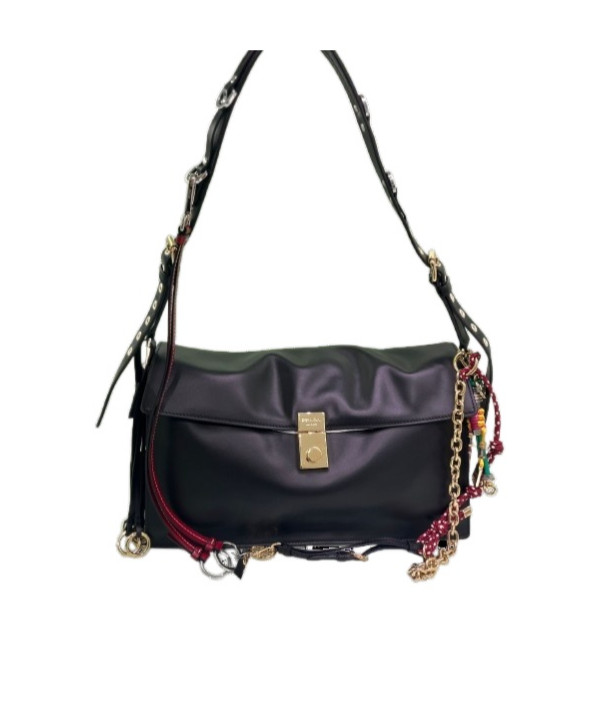 Prada Charm Detailed Small Shoulder Bag | Senser US