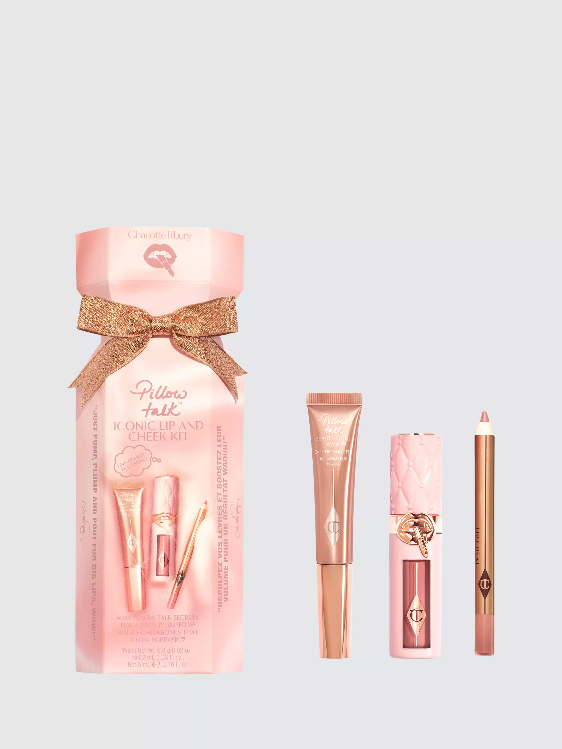 Charlotte Tilbury Pillow Talk Iconic Lip And Cheek Christmas Makeup Gift Set | John Lewis (UK)
