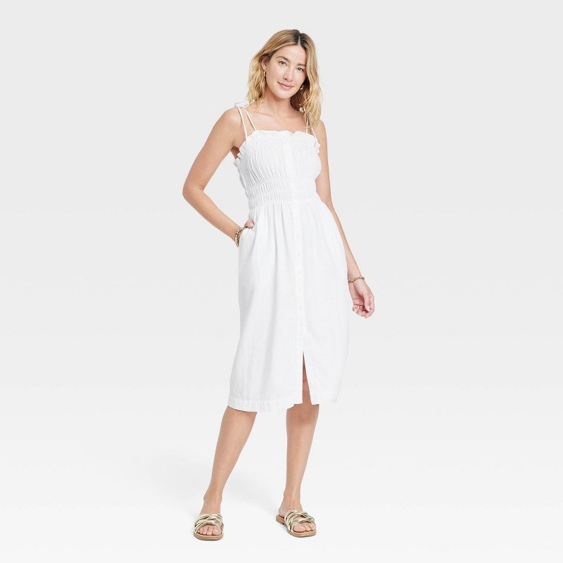 Women's Sleeveless Linen Dress - Universal Thread™ | Target