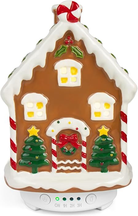 ARVIDSSON Christmas Essential Oil Diffuser, Gingerbread House Diffuser for Essential Oils, Cerami... | Amazon (US)