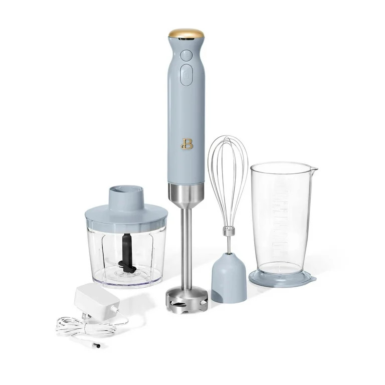 Beautiful Cordless Hand Blender with Attachments, Cornflower Blue by Drew Barrymore - Walmart.com | Walmart (US)