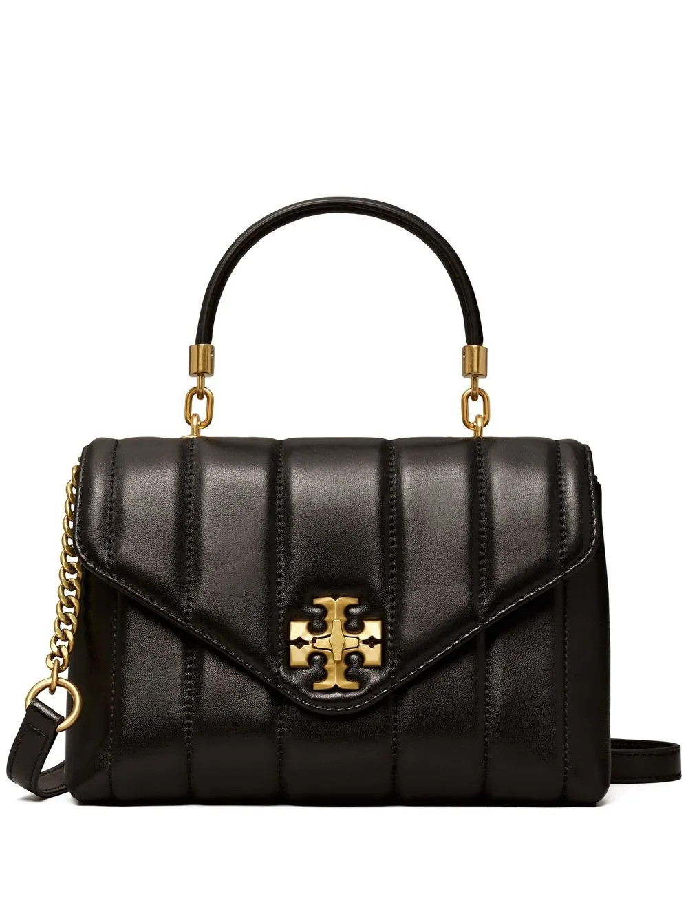 Tory Burch Leather logo-plaque Satchel Bag - Farfetch | Farfetch Global