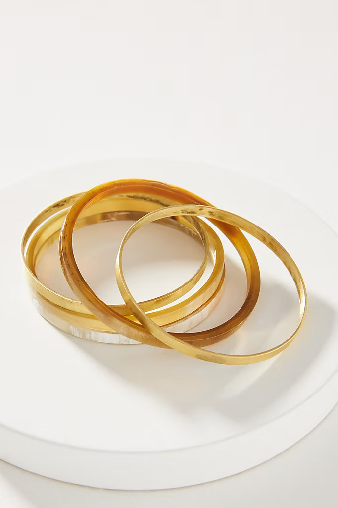 Sofia Bangle Bracelet Set | Anthropologie (US)