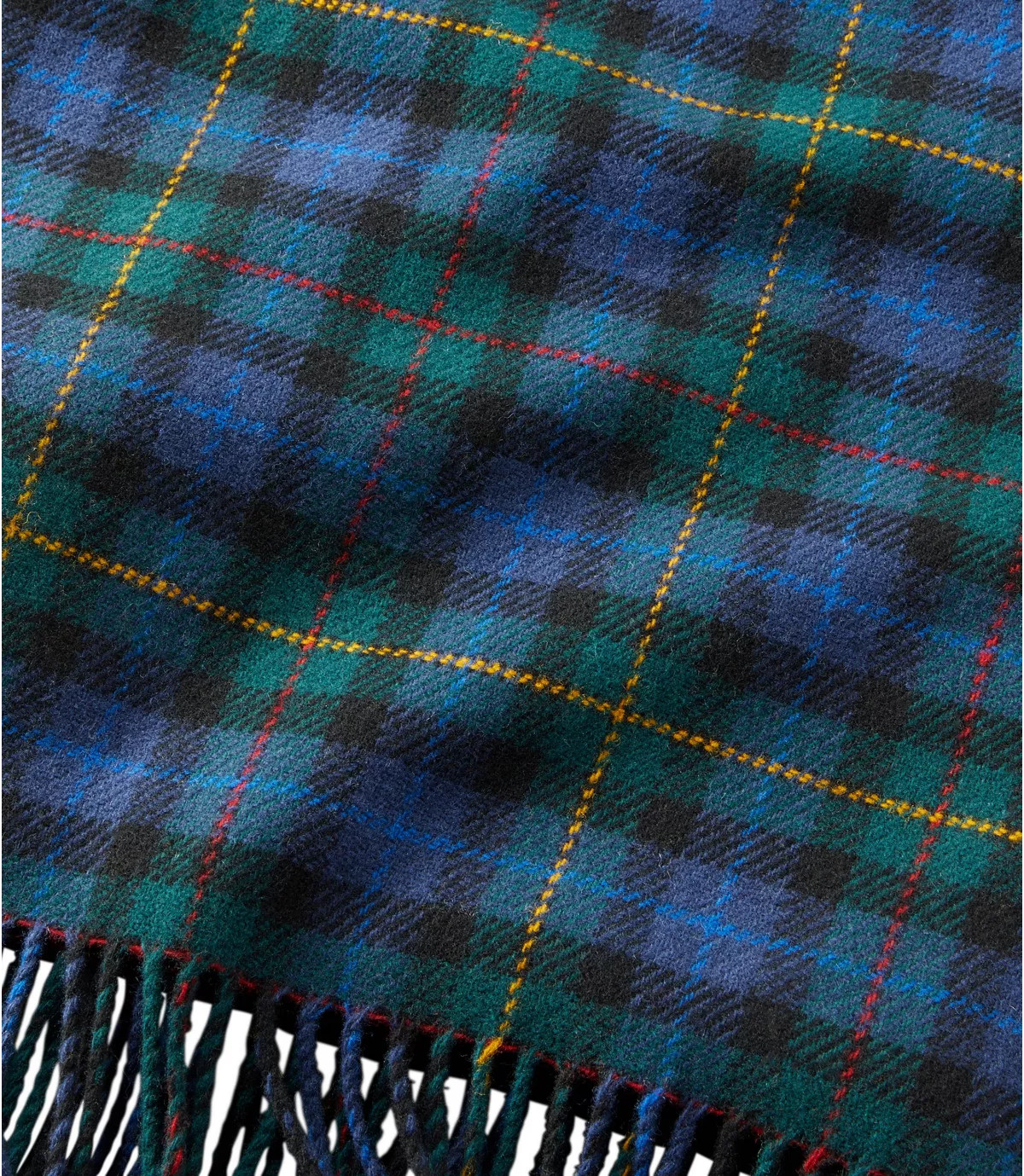 L.L.Bean Washable Wool Throw, Plaid 54" x 60" | L.L. Bean