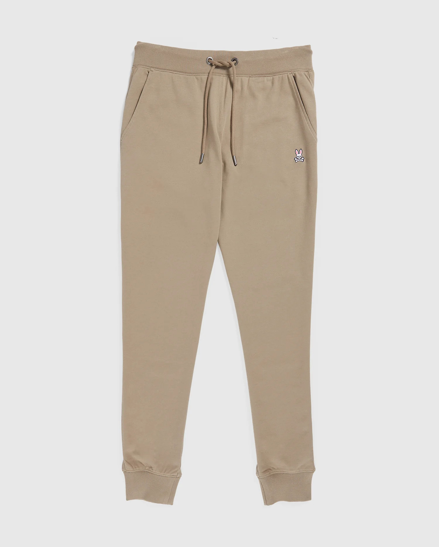 MENS FRENCH TERRY KNIT CREAM JOGGERS | PSYCHO BUNNY | Psycho Bunny (US)