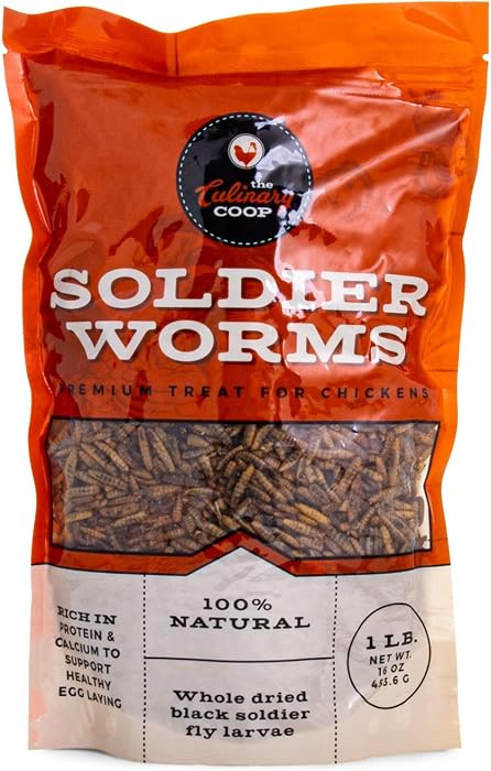 Fluker's Culinary Coop Premium Chicken Treats, Dried Soldier Worms, Packed with Protein and Calci... | Amazon (US)