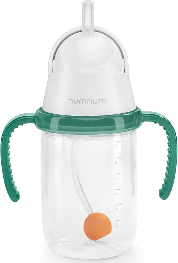 NumNum Baby Straw Training Cup, Weighted Toddler Spill Proof Sippy Cup with Straw for 6-12 Months... | Amazon (US)