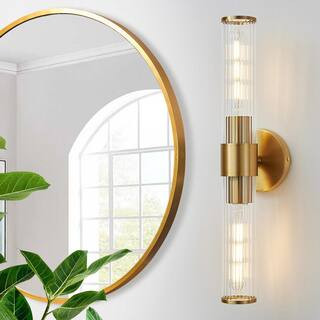 Check The Home Depot's Q&A Before Buying: Deyidn 7.21 in. 2-Light Gold Vanity Lights in Threaded ... | The Home Depot