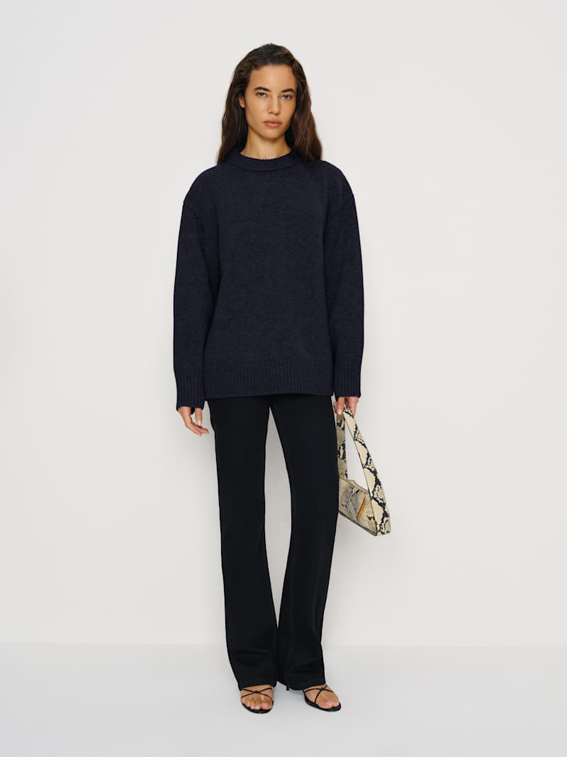 Jo Regenerative Wool Oversized Crew | Reformation (Global)