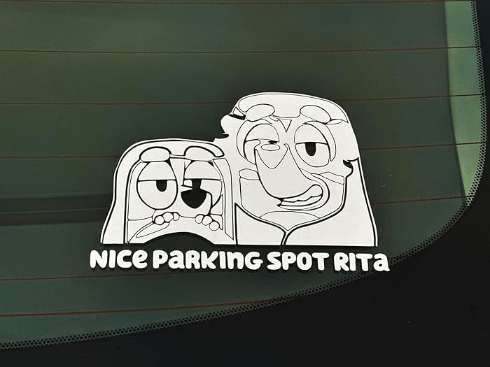 Nice Parking Spot Rita Decal Nice Parking Spot Sticker Funny Car Vinyl Sticker for Windows Cars T... | Amazon (US)