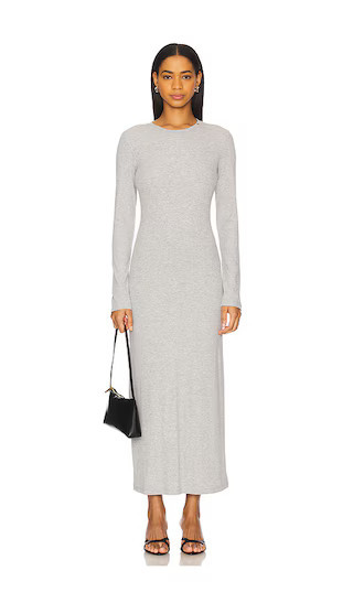 ANINE BING Jo Maxi Dress in Light Grey. - size M | Revolve Clothing (Global)