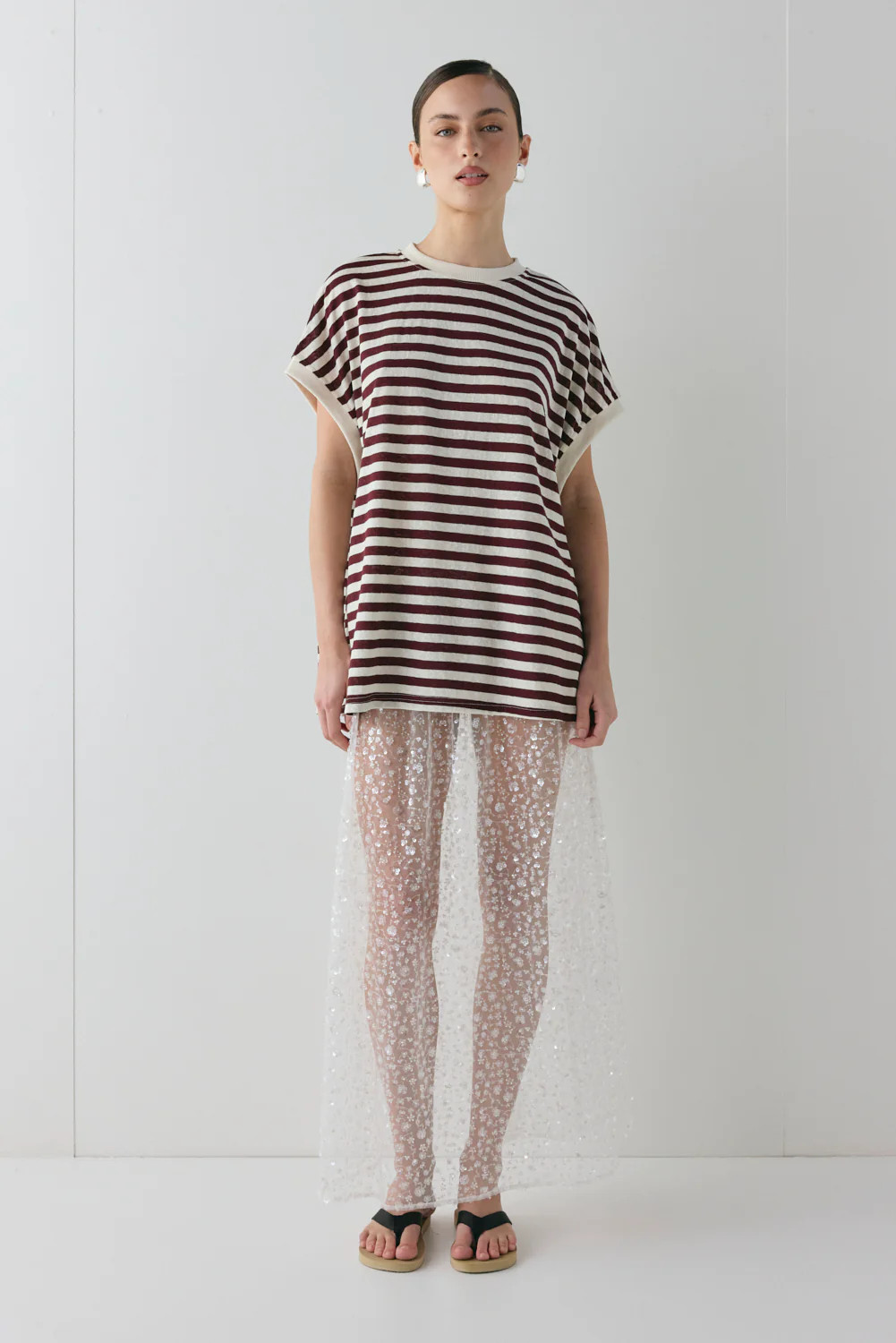 Daisy Sequin Maxi Skirt | VRG Grl