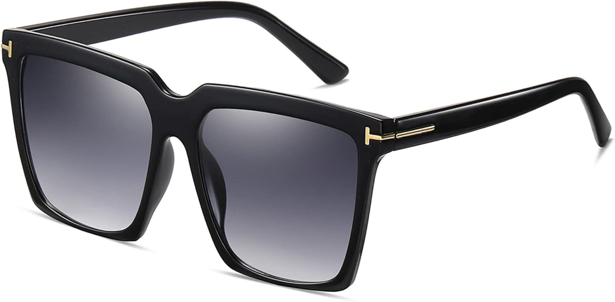 Oversized Square Sunglasses Retro Big Shades Fashion Classic Shades Women Men UV400 Protection | Amazon (US)