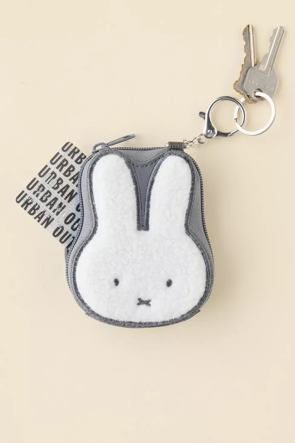 Miffy Fuzzy Mini Coin Purse Keychain | Urban Outfitters (US and RoW)