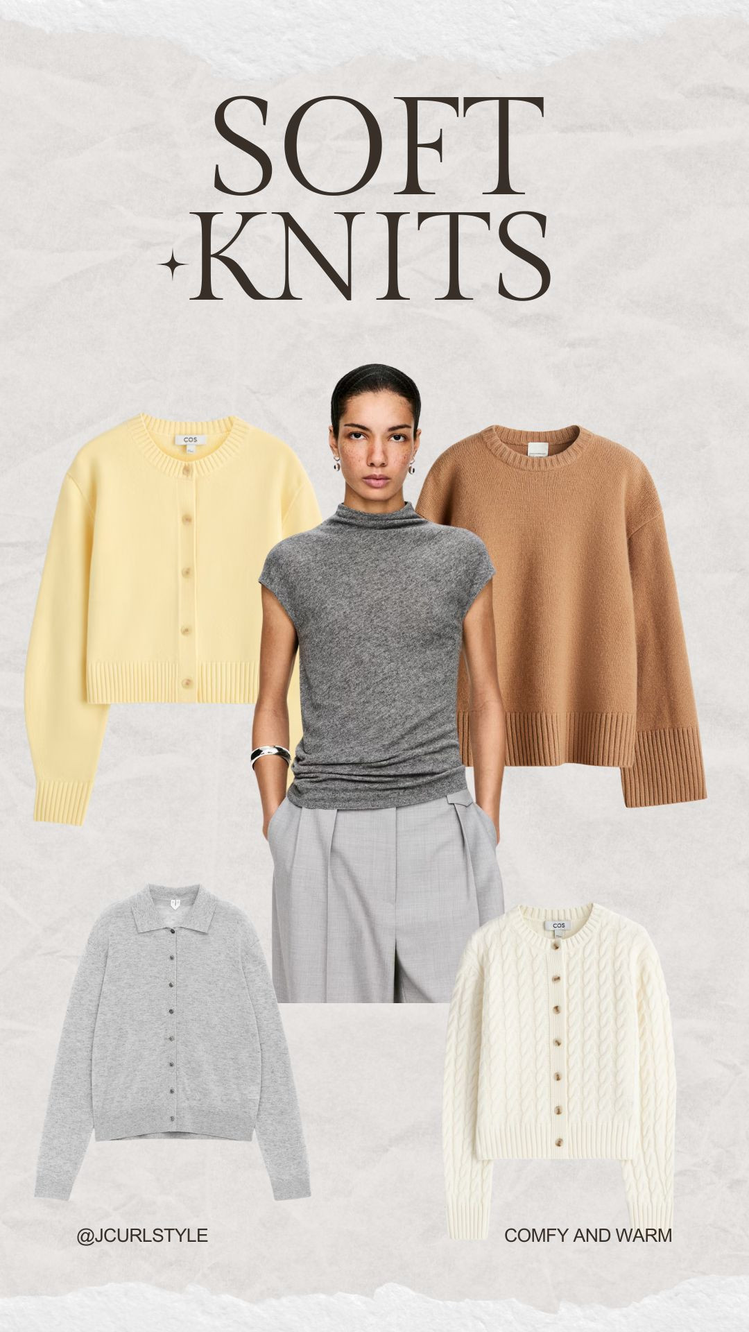 Soft knits for effortless winter layering 

 