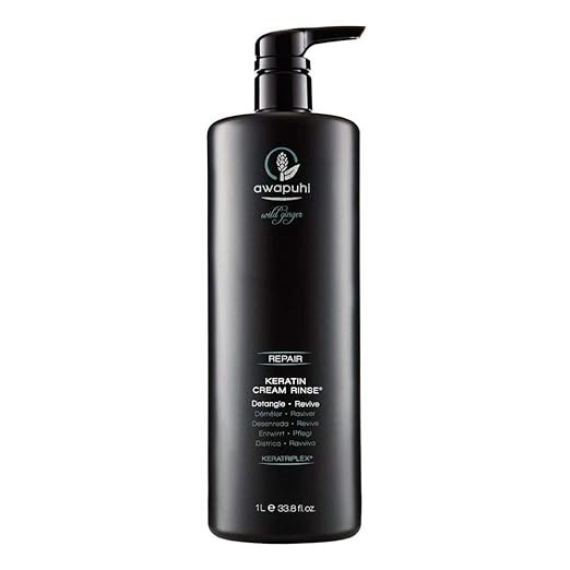 Paul Mitchell Awapuhi Wild Ginger Keratin Cream Rinse, Detangles + Repairs, For Dry, Damaged + Co... | Amazon (US)