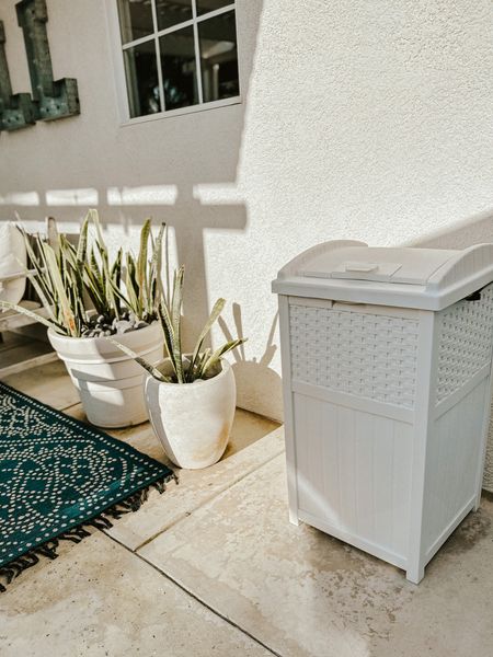 Trash, but make it cute!!! We have 3 of these trashcans outside and love them! 

#outside #backyard #patio 

#LTKSeasonal