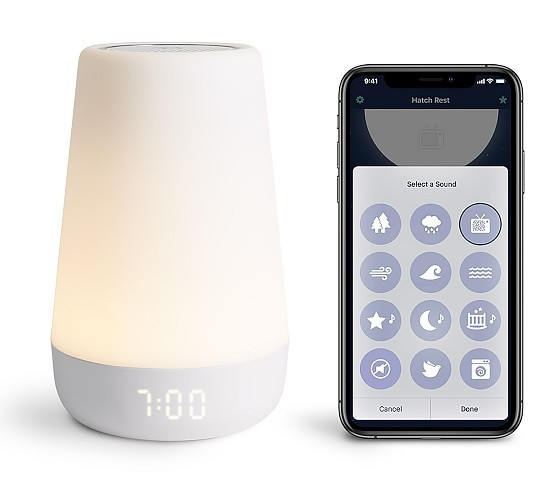 Hatch Rest+ Baby Sound Machine, Nightlight, Time-to-Rise Plus Audio Monitor & Sleep Trainer | Pottery Barn Kids