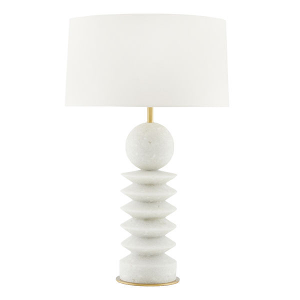 Roxbury Ivory Glass Stone Lamp | Scout & Nimble