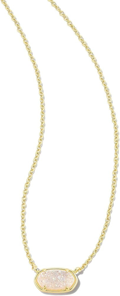 Kendra Scott® Grayson Stone Pendant Necklace – Brass Construction – 14K Gold Plating – Lob... | Amazon (US)