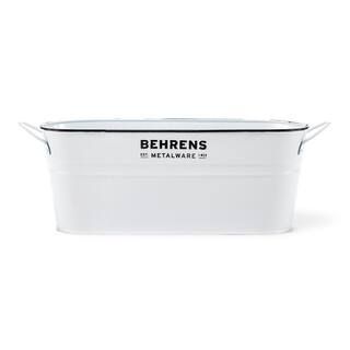 Behrens 1.75 Gal. Steel Oval Tub in White W19OST2 | The Home Depot