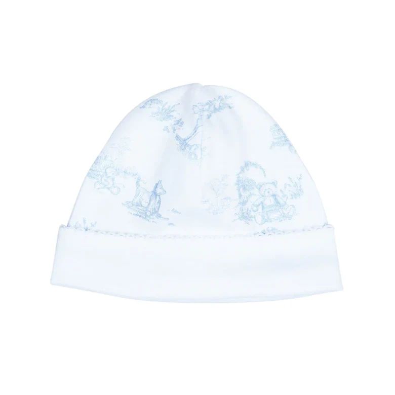 Nellapima Teddy Bear Toile Print Baby Hat - Blue | JoJo Mommy