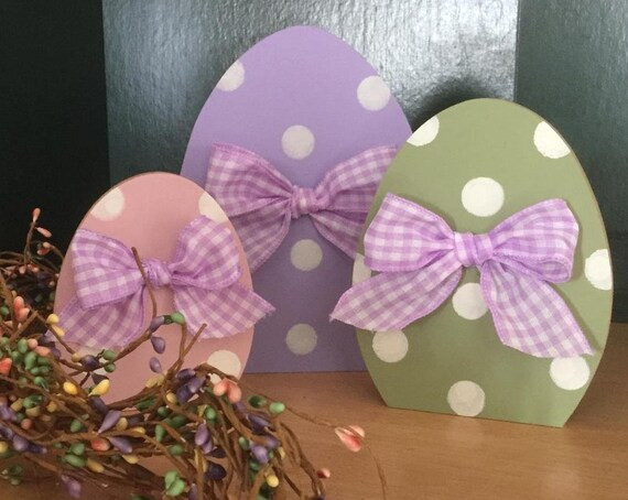 Easter egg trio, 5"-8" | Etsy (US)