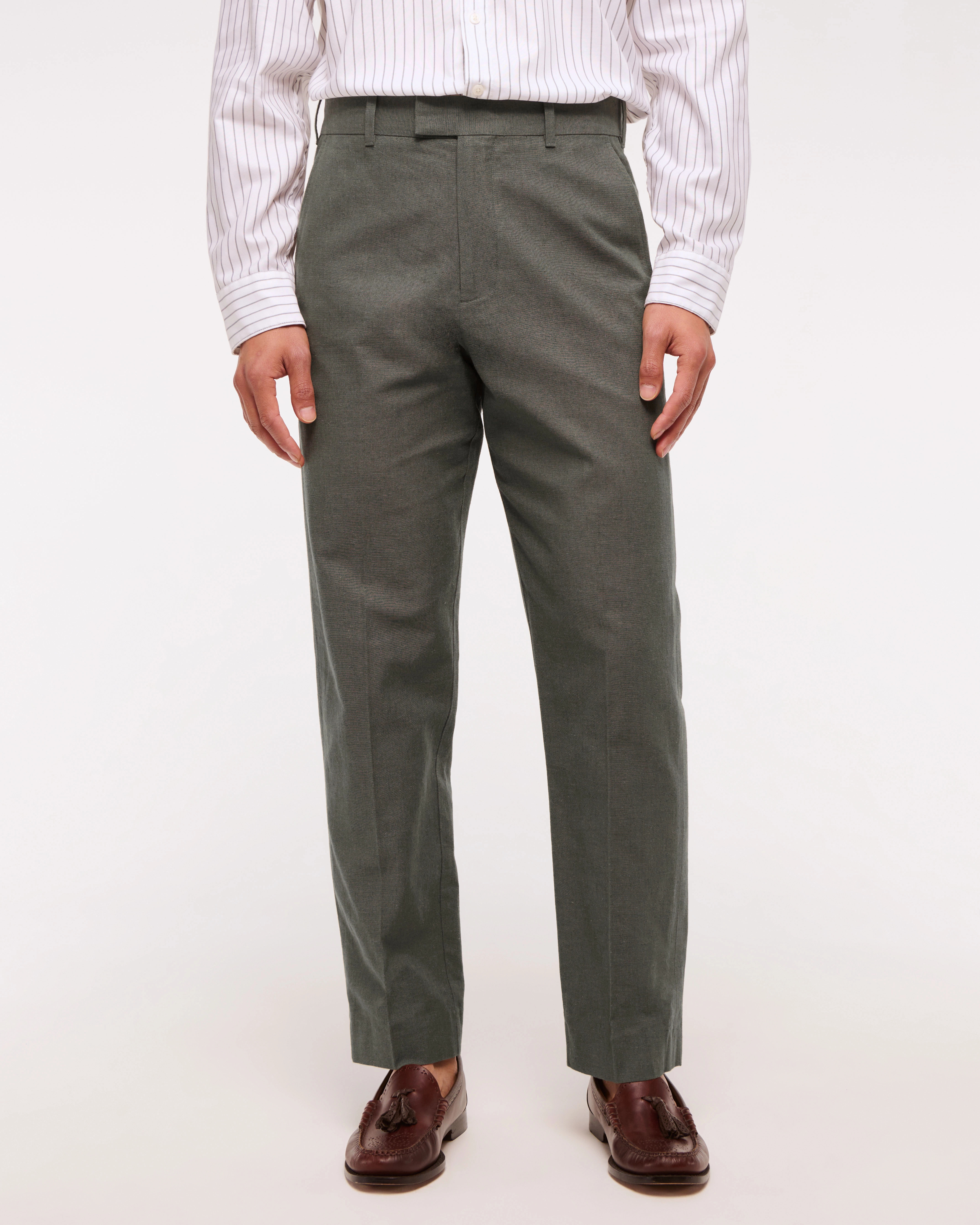 The A&F Collins Linen-Blend Suit Pant | Abercrombie & Fitch (US)
