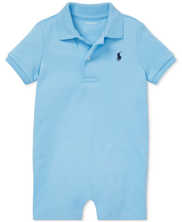 Polo Ralph Lauren Ralph Lauren Baby Boys Cotton Interlock Polo Shortall & Reviews - All Baby - Ki... | Macys (US)